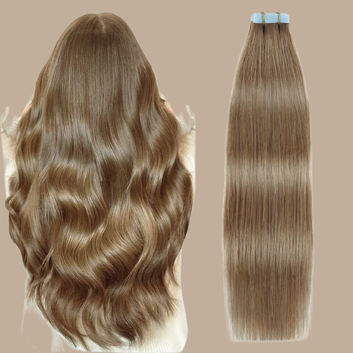 Extensions Adhésives / tapes raides Remy Premium 10# 10#