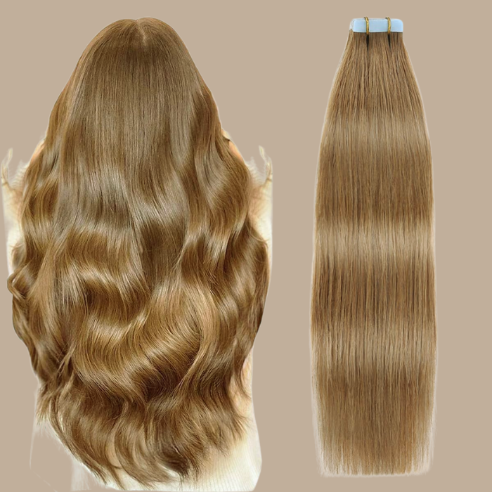 Extensions Adhésives / tapes raides Remy Hair Premium 14# 14#