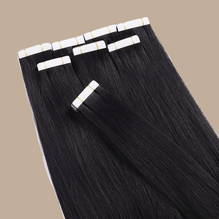 Extensions Adhésives / tapes raides Remy Hair Premium 1B# 1B#