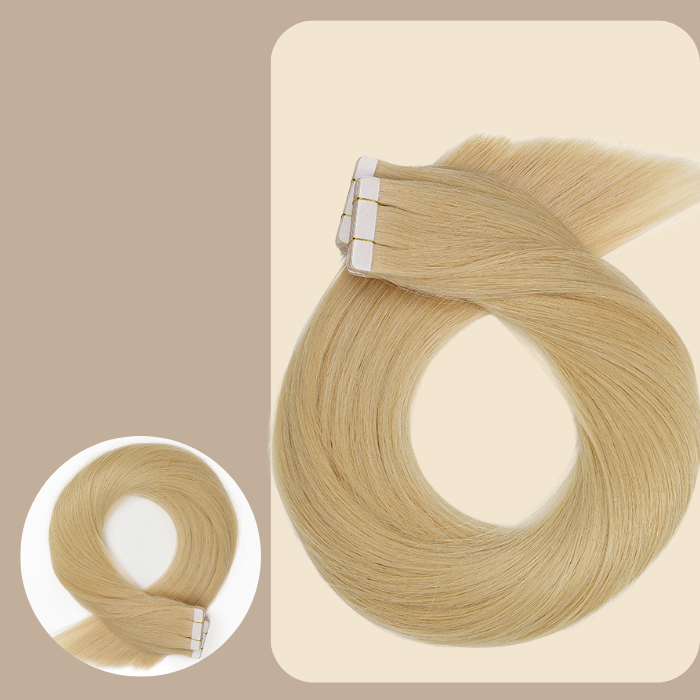 Extensions Adhésives / tapes raides Remy Hair Premium 27# 50 Gr