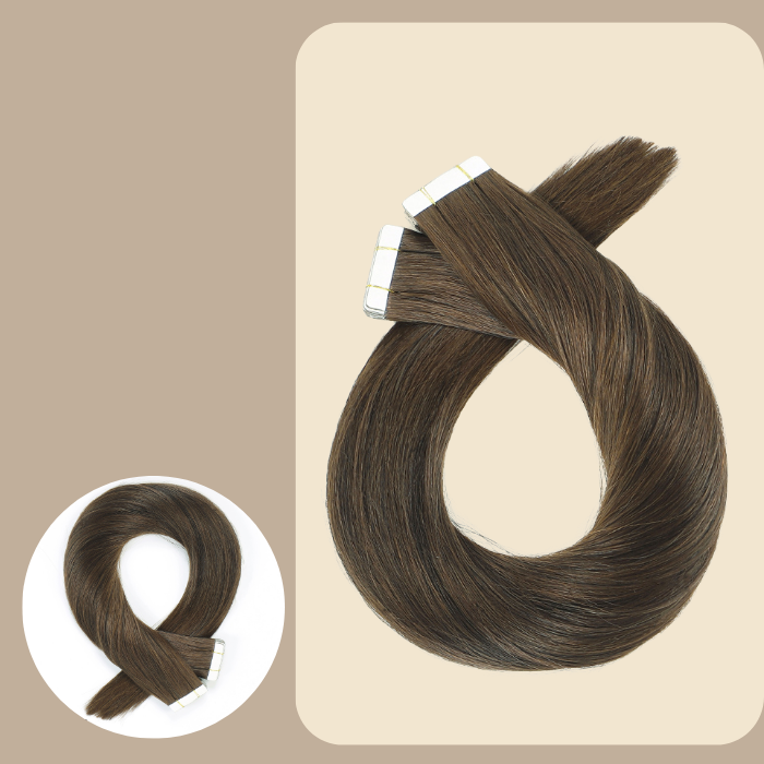 Extensions Adhésives / tapes raides Remy Hair Premium 8#