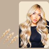 Extensions Adhésives / tapes ondulés Blond Platine 20" | 51 Cm 50 Gr