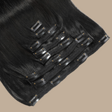 Extensions Clips Raides Noir