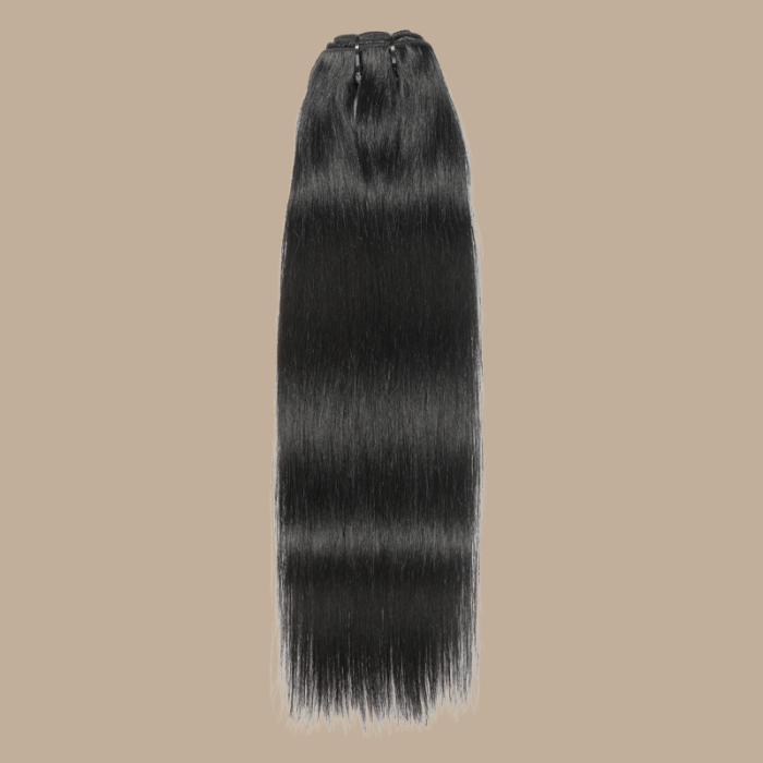 Extensions Clips Raides Noir