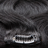 Extensions Clips Ondulées Noir Noir 20" | 51 Cm 160 Gr