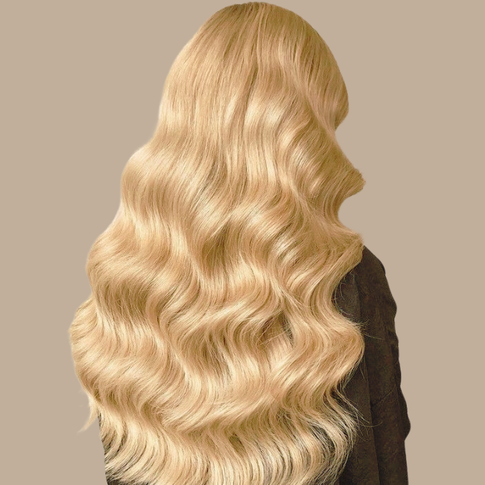 Extensions Clips Ondulées Blond Platine Blond Platine 20" | 51 Cm 160 Gr