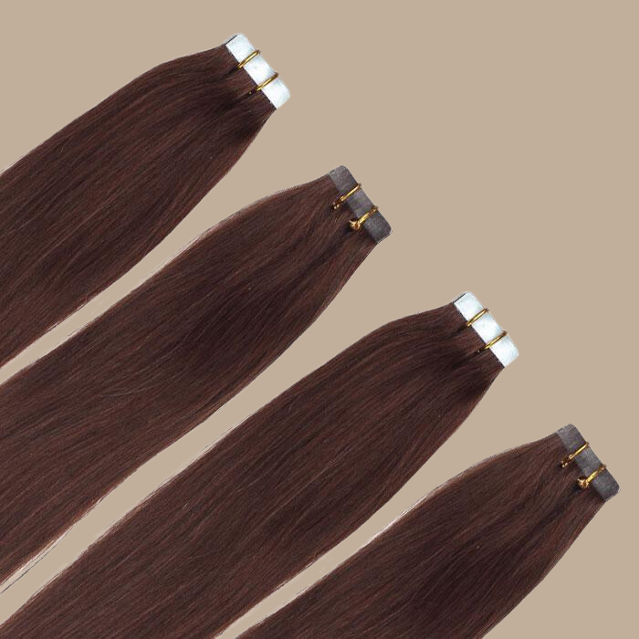 Extensions Adhésives Raides Chocolat Chocolat