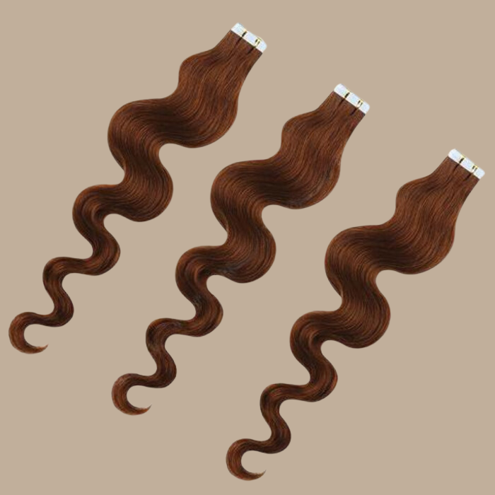 Extensions Adhésives Ondulées Chocolat Chocolat 20" | 51 Cm 50 Gr