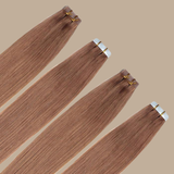 Extensions Adhésives Raides Noisette Noisette 22" | 56 Cm 50 Gr