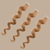 Extensions Adhésives / tapes ondulés Blond foncé 20" | 51 Cm 50 Gr