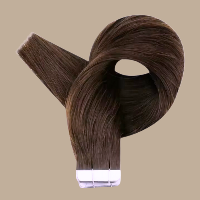 Extensions Adhésives / tapes raides Marron Chocolat