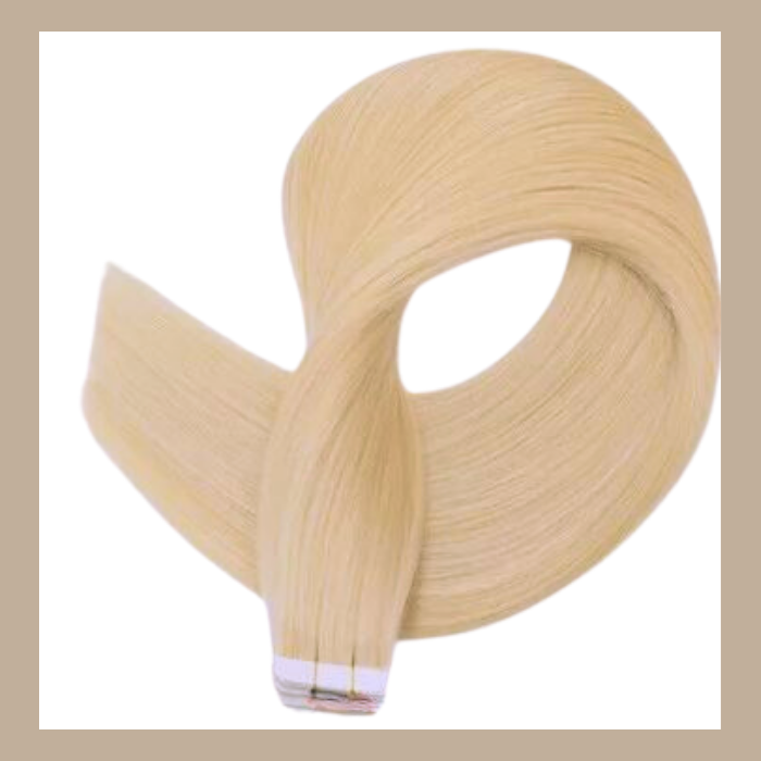 Extensions Adhésives / tapes raides Blond Clair