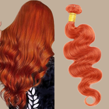 Tissage Cheveux Vierge Human Hair Body Wave 7A Ginger 350# 100 Gr