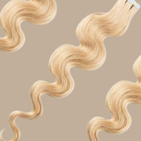 Extensions Adhésives / tapes ondulés Blond Platine 20" | 51 Cm 50 Gr