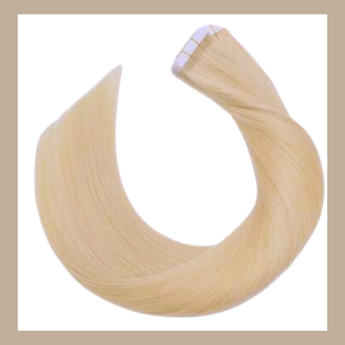 Extensions Adhésives / tapes raides Blond Clair