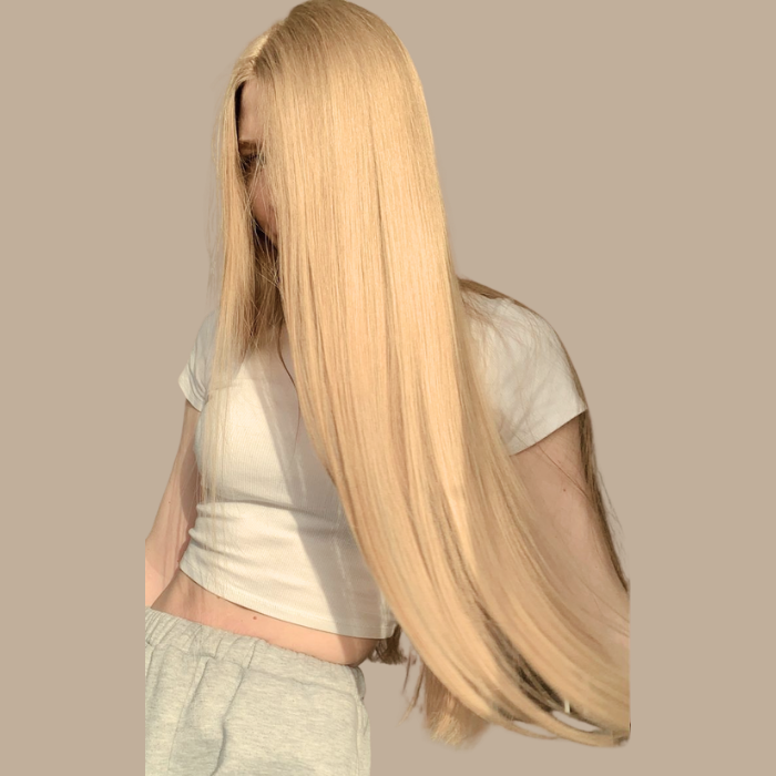 100 Extensions Kératine Raides Blond Blond 18" | 46 Cm 80 Gr