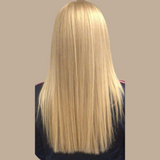 100 Extensions Anneaux Raides Blond 18" | 46 Cm 80 Gr