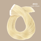 Extensions Adhésives / tapes raides Remy Hair Premium 613# 60 Gr