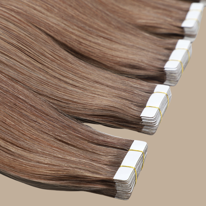 Extensions Adhésives / tapes raides Remy Hair Premium 6# 6#