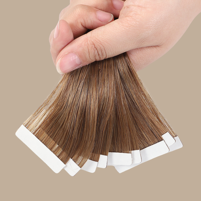 Extensions Adhésives / tapes raides Remy Hair Premium 6# 6#