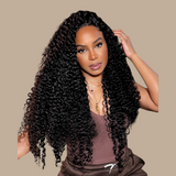 Kit Extensions à Clips Kinky Curly Noir 120 gr Noir 120 Gr