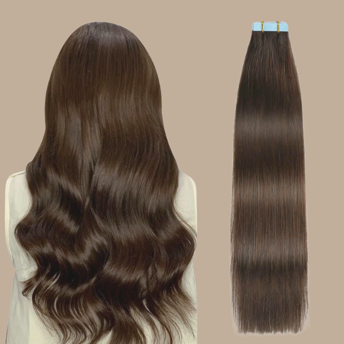 Extensions Adhésives / tapes raides Remy Hair Premium 8# 8#