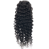 Queue de cheval Ponytail Noir A Cordon Remy Hair Deep Wave Noir