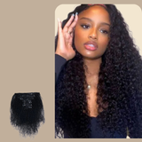 Kit Extensions à Clips Afro Curly Noir 120 gr Noir 120 Gr