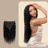 Kit Extensions à Clips Deep Wave Noir 120 gr Noir 120 Gr