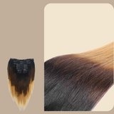 Kit Extensions à Clips Straight Ombre Brun Chocolat Blond 120 gr Ombre Brun Chocolat Blond 120 Gr