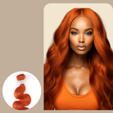 Tissage Cheveux Vierge Human Hair Body Wave 7A Ginger 350# 100 Gr