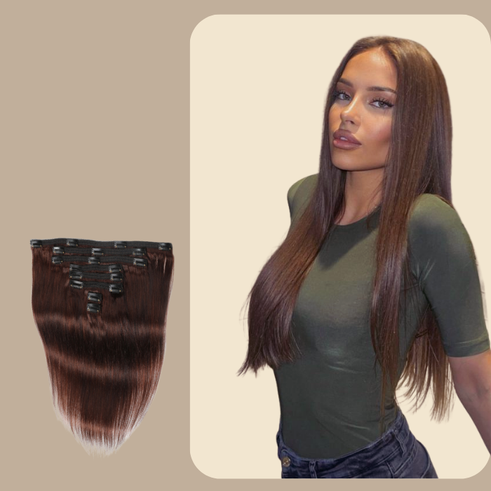 Extensions Clips Raides Chocolat 120 Gr