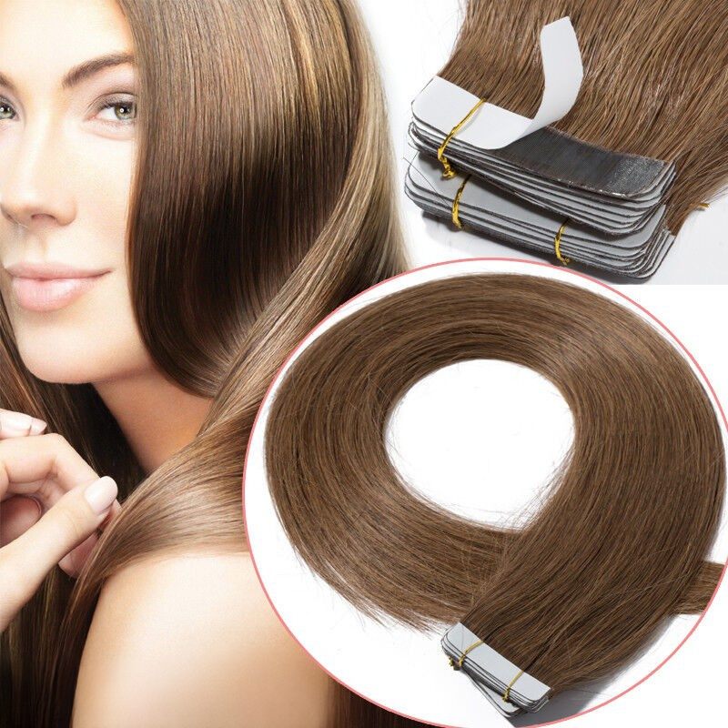 Extensions Adhésives / tapes raides Marron Clair 60 Gr