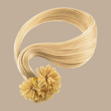 100 Extensions Kératine Raides Blond Clair 80 Gr