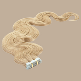 Extensions Adhésives / tapes ondulés Blond foncé 20" | 51 Cm 50 Gr